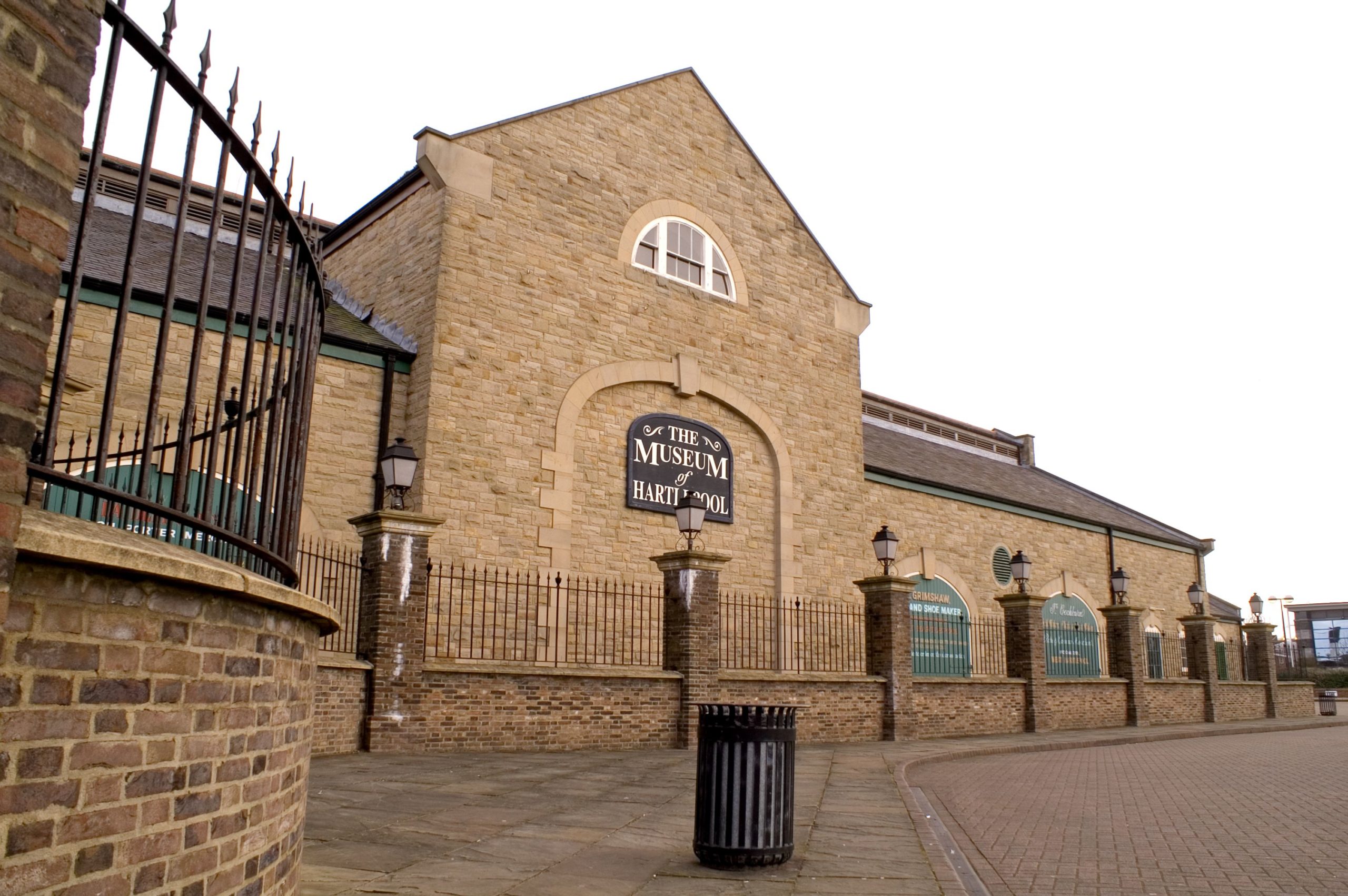 The exterior of a large stone building that says Museum of Hartlepool on the side.