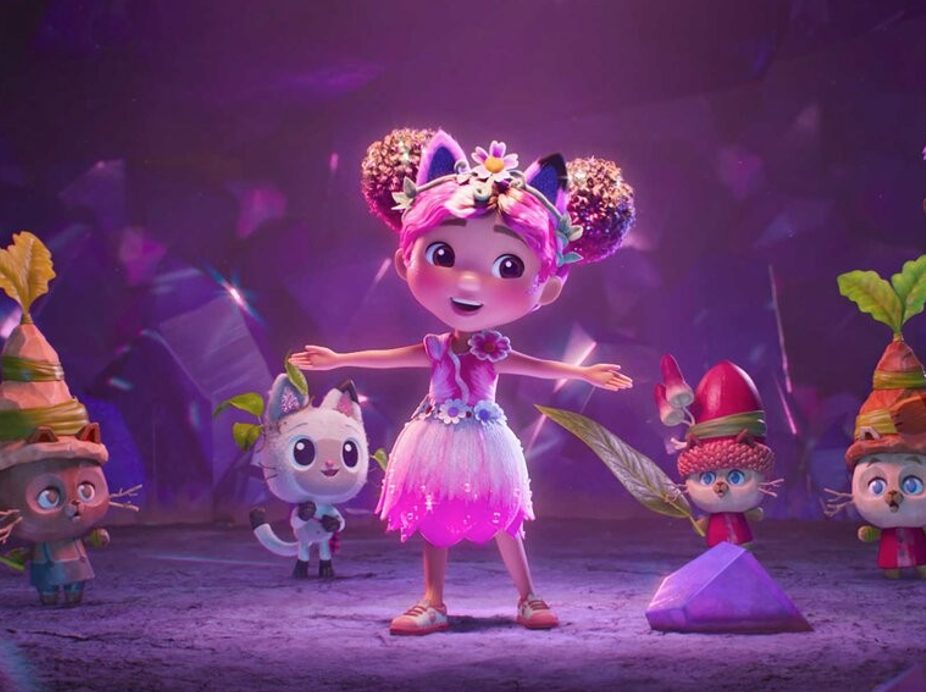 An image taken from the movie Gabby's Dollhouse