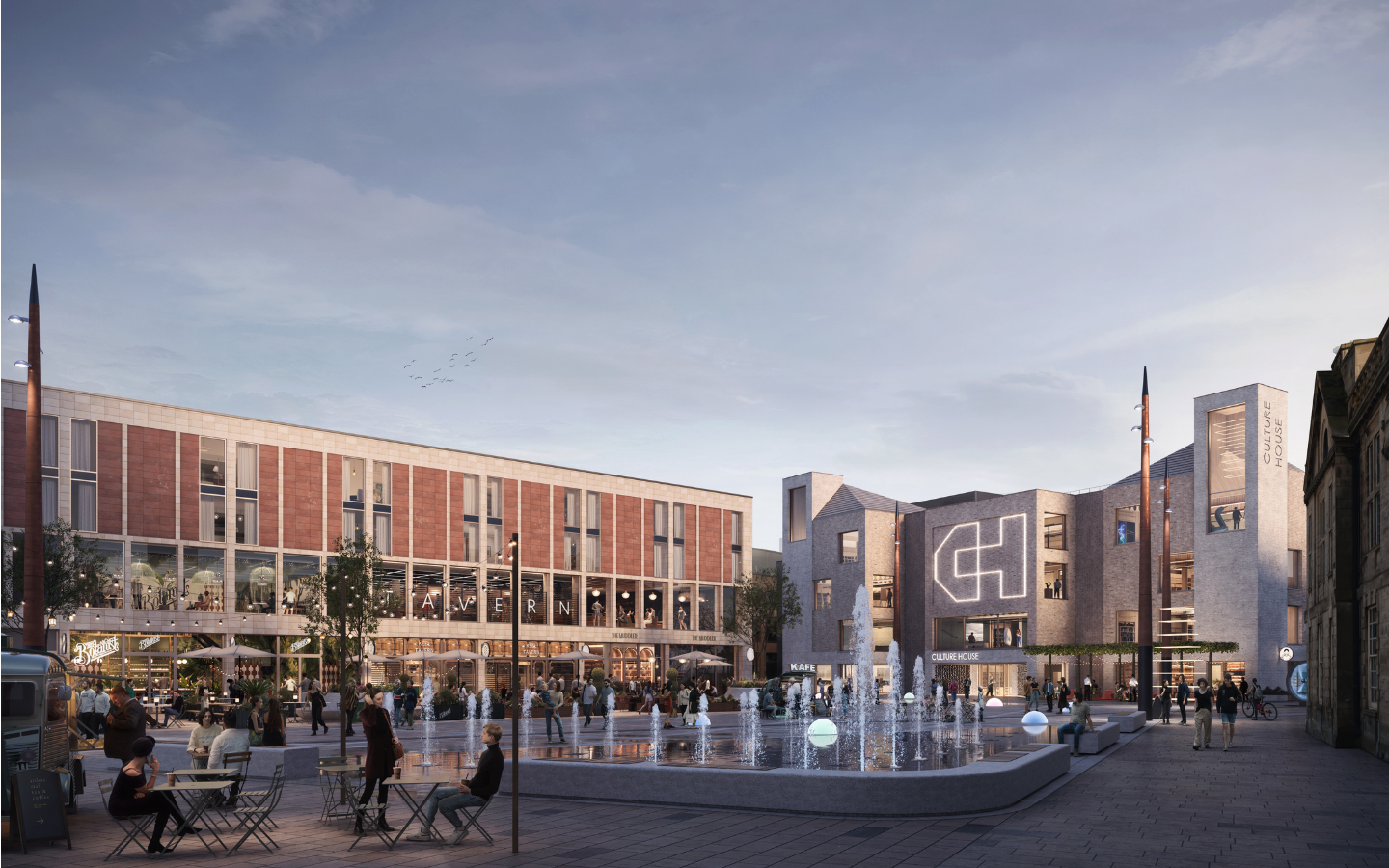 An artists impression of the Culture House in Sunderland.